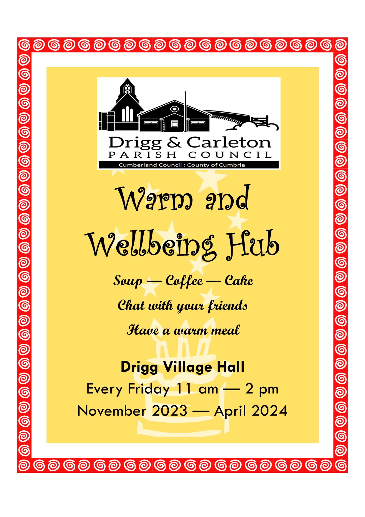 Warm and Wellbeing Hub – 26th April 2024
