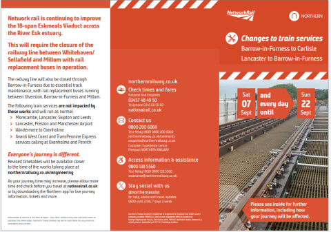 Eskmeals Viaduct closure 1 - Sept 2024